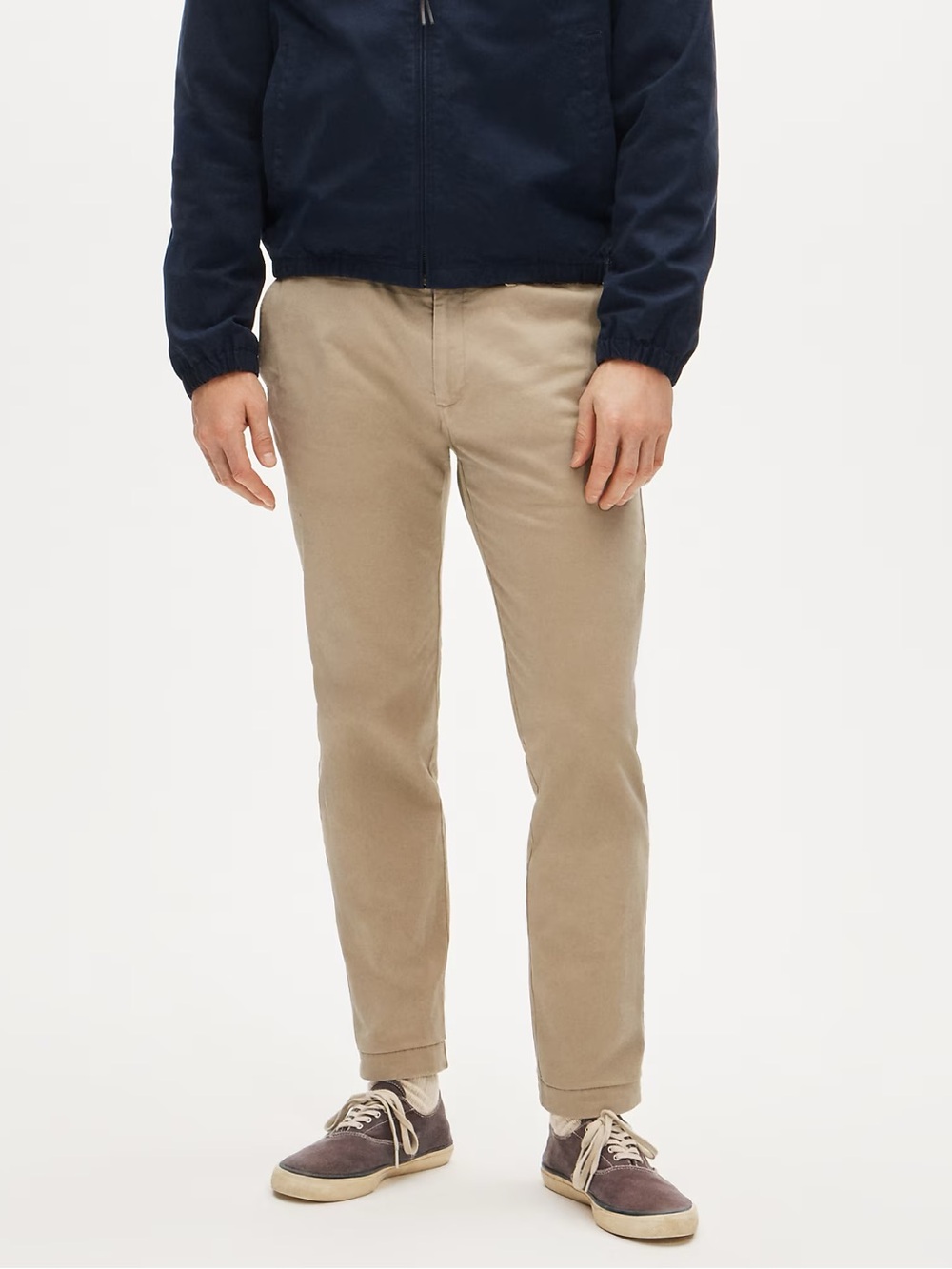 J. CREW 484 Slim-fit stretch chino pant in Khaki Size 34 NWD $98 AR885
